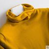 Suéter otoño e invierno Nuevo versátil cuello alto de pelo para mujer suéter de cuello alto de punto color sólido cálido ajustado camisa básica