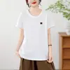 Ropa de Verano 2026 Dibujos Animados Japoneses Estampado Holgado Suéter de Manga Corta para Mujer Camiseta Top Casual Venta al por Mayor