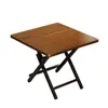 Mesa plegable, Mesa pequeña, Mesa de comedor, Mesa redonda simple para el hogar, Mesa portátil exterior para casa de alquiler para comer, Mesa cuadrada
