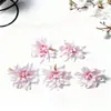 Cabeça de Flor de Peônia Simulada 10cm DIY para Fazer Acessório de Cabelo Guirlanda de Flores Artificiais Grampo de Cabelo Chapéu Floral Adereços para Decoração de Parede de Flores