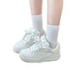 2025 Nueva Tendencia Nacional Versátil Simple Moda Diseño de Nicho Zapatos de Pan Zapatos Blancos Casuales Deportivas para Estudiantes