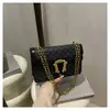 Bolsas Bolsas Retrô de Luxo Feminina Versátil Elegante Bolsa de Ombro com Corrente 2025 Novo Estilo Coreano Bolsa de Ombro Transversal