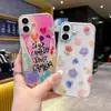 2,0 mm Dois em Um Pó Solto Cola Acrílico Capa de Celular Adequada para Câmera Apple 1615Pro Design de Gotejamento de Óleo