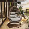 Cesta colgante para balcón, hamaca columpio para exteriores, silla colgante nido de pájaro, cesta colgante de ratán para dos personas, hamaca para patio, hamaca interior para relajación