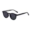 Gafas de Sol Redondas de Moda Europea y Americana 2026 para Mujer, Sencillas de Propionato con Patillas Versátiles para Protección Solar para Mujer Transfronterizas