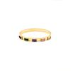 Pulseira Fashion Francesa Retrô de Aço Titânio com Zircônia Design de Nicho Temperamento Versátil Cor Simples Pulseira de Zircônia Joia