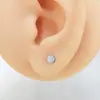 Pendiente de aleación de titanio F136 forma de disco plano redondo para pastel 0.9 rosca externa cabeza redonda para joyería clavo de labio clavo de cartílago de oreja fábrica de origen