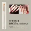 Novo conjunto de pincéis coloridos para nail art estilo japonês, incluindo pincéis para carving, pincéis para esmalte em gel, pincéis para renda e pincéis para pintura