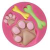 Forma de Silicone para Pop Cake Pegada de Patinha de Cachorro Osso Urso Cavidade Assar DIY Argila Macia Chocolate Ferramenta