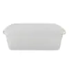 Organizador de brinquedos de plástico portátil de mão com tampa, caixa de armazenamento de plástico transparente, organizador de armazenamento, organizador de mesa