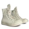 Guangzhou 2024 Tênis de Lona de Cano Alto Europeus e Americanos Bico Redondo Cadarço Off-White Casual Tamanho Grande 48 Tênis Botins Curtos da Moda Sapatos Tamanho Grande