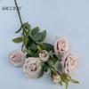Flor de simulação estilo coreano 7 rosas europeias e britânicas decoração de casa e hotel flor artificial arranjo de flores para local de casamento comércio exterior
