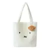 Bolsa de Pelúcia Casual Cultural e Criativa, Bolsa de Ombro, Bolsa de Compras de Grande Capacidade, Roupas para o Dia a Dia e Trabalho, Bolsa Tote Literária e de Lazer, Personalizada
