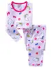 Ropa de verano para niña, dibujos animados, manga corta, amor, pez, ropa para casa, ropa interior de bebé, traje de pijama