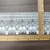 Renda Branca de Alta Qualidade 11cm para Aplicação DIY em Roupas, Acessórios Decorativos para Punhos, Bainhas e Saias