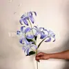 Nueva Flor de Lirio Dorada de 5 Cabezas Impresa en 3D Decoración de Boda Flor Artificial Accesorios para Fotos Diseño Floral Flor Artificial Transfronterizo