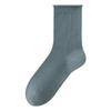 Calcetines de lana apilados de otoño e invierno para mujer, calcetines cálidos con retención de calor para dama, medias sin costuras, calcetines gruesos de color sólido para mujer