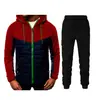Suéter Casual Nuevo para Hombre con Cremallera, Sudadera con Capucha, Chaqueta Cárdigan con Costuras para Hombre