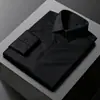 Camisas Europeas Finas Transfronterizas para Hombre, Logotipo de Texto Personal Caliente Estampado en el Pecho para Equipo de Empresa, la Fábrica Soporta Personalización
