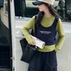 Conjunto de pantalones de trabajo para niñas 2026 nuevo estilo casual de dos piezas con camiseta de manga larga y pantalones modernos para niños mayores