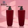 Atacado de Fábrica Frasco de Shampoo 500ml Plástico PET Frasco para Sub-embalagem de Gel de Banho Frasco Vazio de Shampoo com Bomba