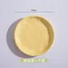 Plato de Hueso Color Crema, Plato de Cerámica de Grado Alimenticio para el Hogar, Plato para Pasteles, Plato para Bocadillos, Bandeja de Desechos de Mesa