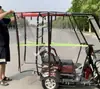 Cortina de Lluvia para Techo de Triciclo Eléctrico, Techo para Vehículo Eléctrico Tipo Autobús Pequeño, Cortina Gruesa de Doble Capa Totalmente Transparente a Prueba de Viento y que Mantiene el Calor