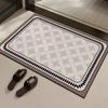 Alfombrilla de Baño, Alfombrilla Antideslizante Absorbente de Agua para Puerta de Inodoro, Alfombra de Baño Fuerte Absorbente de Agua de Tierra de Diatomeas