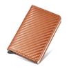 Tarjetero de aleación de aluminio a precio de fábrica, tarjetero automático emergente de metal RFID, tarjetero de PU popular, tarjetero para hombre de Amazon