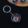 Hub de rueda de freno de metal giratorio colgante de llave negra de una pistola regalo de vacaciones Llavero de pinza de cubo de rueda Mercedes-Benz