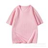 Verão novo atacado 200g camiseta manga curta camiseta infantil publicitária pode ser impressa logotipo jardim de infância cor sólida roupas de classe infantil