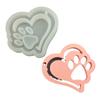 Molde de silicona de garra de gato amor, molde para colgante de polvo de brillo gota de cristal amor, molde de forma de corazón para chocolate azúcar