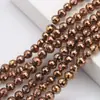 Joyería Hecha a Mano Accesorios DIY Cuentas Sueltas de Cristal Al por Mayor 6-10mm Chapado 96 Caras Cuentas de Tierra Cuentas de Cristal Disco