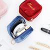 Estilo Japonés Estilo Ins Portátil Yangshulin Bolsita para Retoque de Labial Estudiante Femenina Billetera de Terciopelo Portallaves Mini