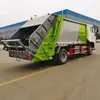Camión compactador de basura de 15 metros cúbicos con caja de carga sellada y curva, diseñado para la sanidad urbana y rural y el transporte de residuos domésticos compactados