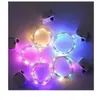 Palo de Lana Retorcida diy Bola de Cristal Transparente Creativa Hecha a Mano Botella de Plástico Luz Nocturna Luminosa Esférica a Prueba de Polvo Nicho