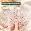 Calcomanías de Uñas de Conejito de Dibujos Animados Lindos para Niños Princesa Bebé Impermeables Calcomanías de Arte de Uñas Juguete para Niños Calcomanías de Conejito