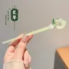 Pente de franja floral estilo antigo para mulheres, novo pente moderno estilo chinês para coques, pente simples Hanfu cheongsam, acessório de cabelo, ornamento de cabelo