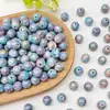 Cuentas de Cristal para Pintura al Óleo Estilo Chino Vintage de Agujero Completo, Cuentas Sueltas, Cuentas de Hilo, Pulseras Hechas a Mano para DIY, Botones para Ropa, Cuentas para Accesorios