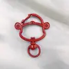 Llavero Dios de la Riqueza Forma de Fortuna Accesorio DIY Colgante Resorte Giratorio Abre-Fácil Material Ecológico Manualidad de Pintura