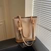 Bolsa Saco para Mulheres 2026 Novo Estilo Simples Cor Contrastante Moda Bolsa Feminina para o Dia a Dia Bolsa de Ombro de Alta Qualidade Grande Capacidade para Mulheres