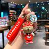 Llavero de Starbucks transfronterizo cubierta de leche Mickey caricatura llavero de coche exquisito colgante para bolsa de taza de té de leche venta al por mayor