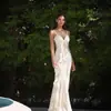 Vestido sexy de tirantes transfronterizo con escote en V, diseño único, elegante vestido largo para citas, vacaciones y ropa de playa
