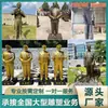 Gran Persona Escultura de Bronce Adorno Figura de Bronce Fundido Moderna Escultura Cuadrada Héroe de la Guerra de Resistencia a Gran Escala Soldado Revolucionario Estatua de Bronce