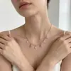 Tendências de Moda Europeias e Americanas Transfronteiriças, Vários Pingentes Coloridos de Zircônia em Forma de Gota com Franjas, Colares de Nicho de Alta Qualidade