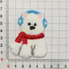 Acessórios para celular de outono e inverno bordado cartoon patch de pelúcia celebração de Ano Novo patch de capa de celular vermelha acessórios feitos à mão