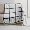 Manta Cuadros Simple de Encaje Blanco, Manta Versátil a Cuadros para Sofá, Manta de Franela en Blanco para Sublimación