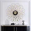 Reloj de Pared de Estilo Romano Nórdico de Lujo Ligero, Creativo y de Moda, con un Toque de Alta Gama para Sala de Estar, Exclusivamente para Amazon Xiyin