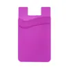 Suporte de cartão de silicone para celular porta-cartão cartão de banco cartão de ônibus adesivo traseiro preguiçoso para celular fábrica direta Promoção de Presente adesivo de cartão