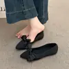 Zapatos planos para mujer 2026 estilo de hadas primavera nuevos talla grande zapatos de mujer con punta y lazo, versátil estilo de noche
